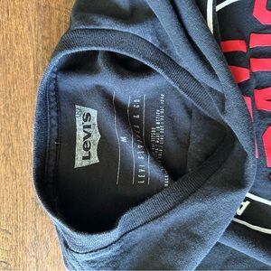 Levi's Black Tee with Red Graphic